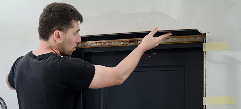 Wood Door Hole Repair in Four Corners, FL