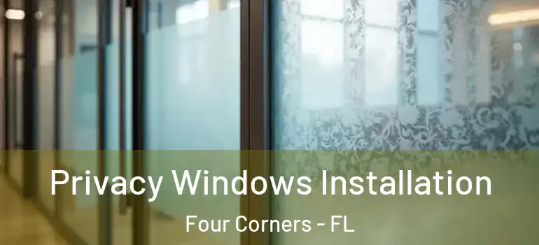  Privacy Windows Installation Four Corners - FL
